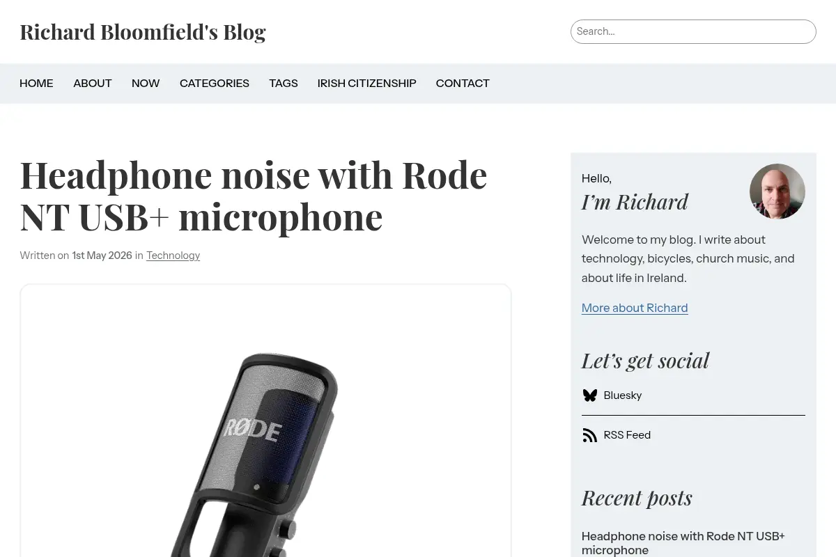 Richard Bloomfield's Blog