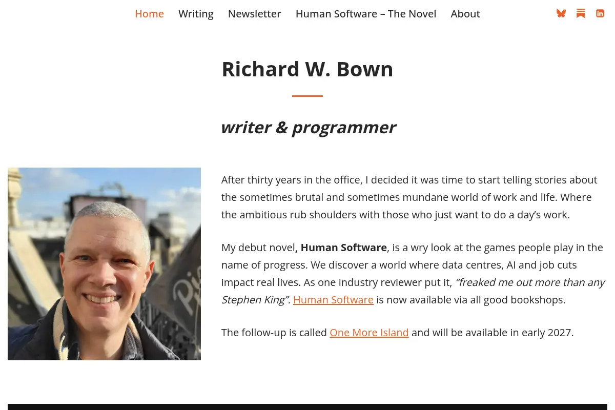 Richard W. Bown - writer - programmer - "human software"