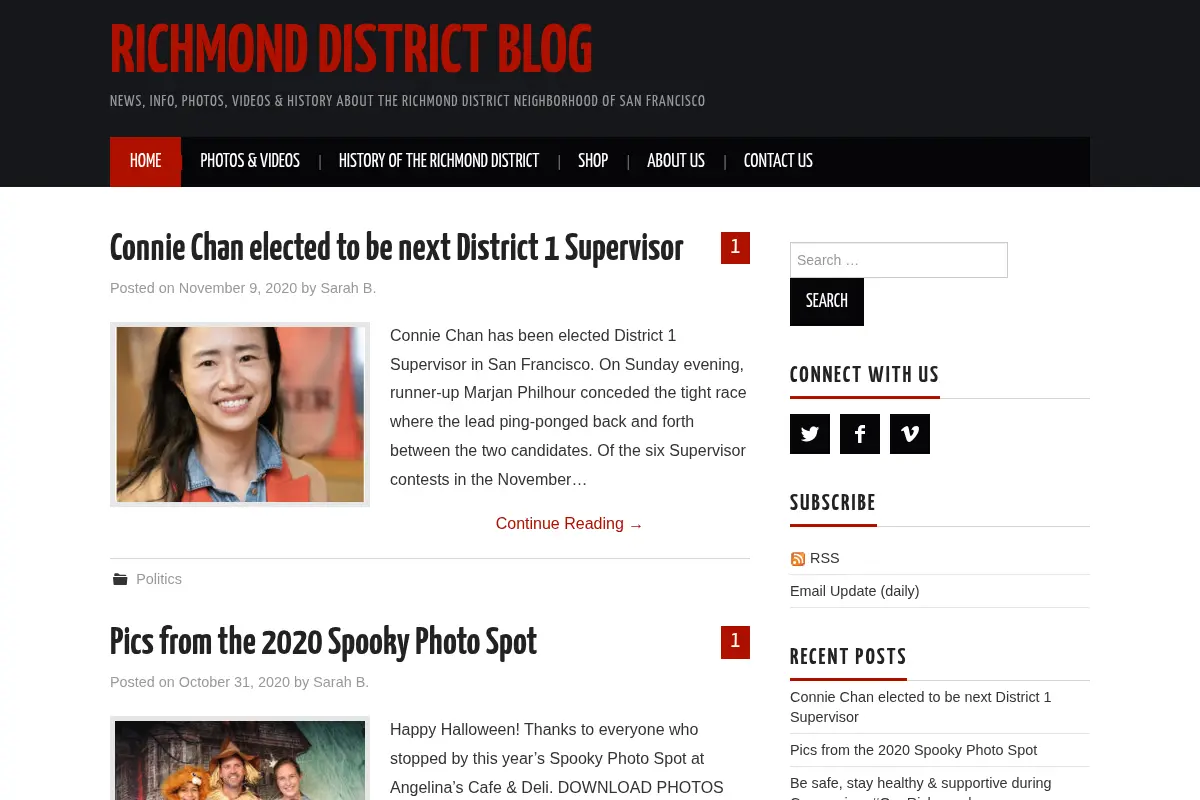 Richmond District Blog