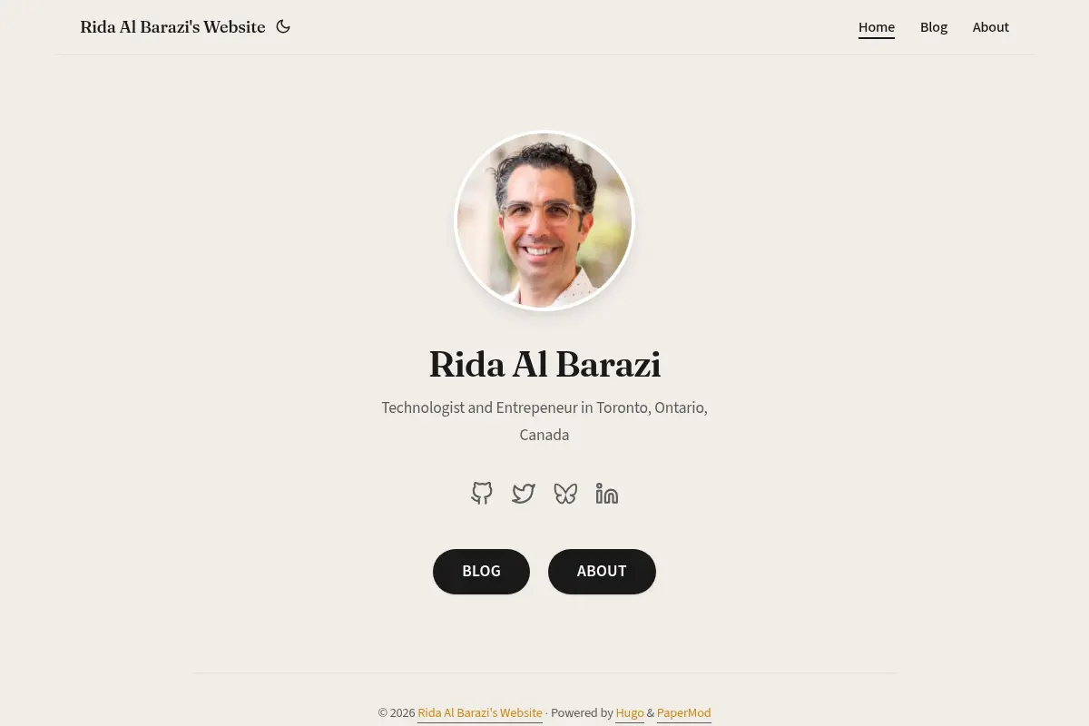 Rida Al Barazi's Website