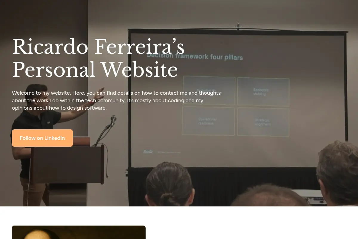 Ricardo Ferreira's Blog