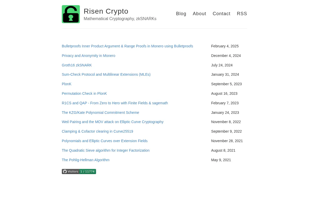 Risen Crypto – Mathematical Cryptography, zkSNARKs