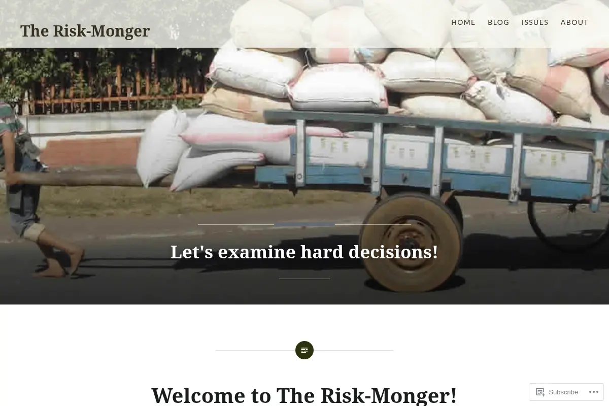 The Risk-Monger