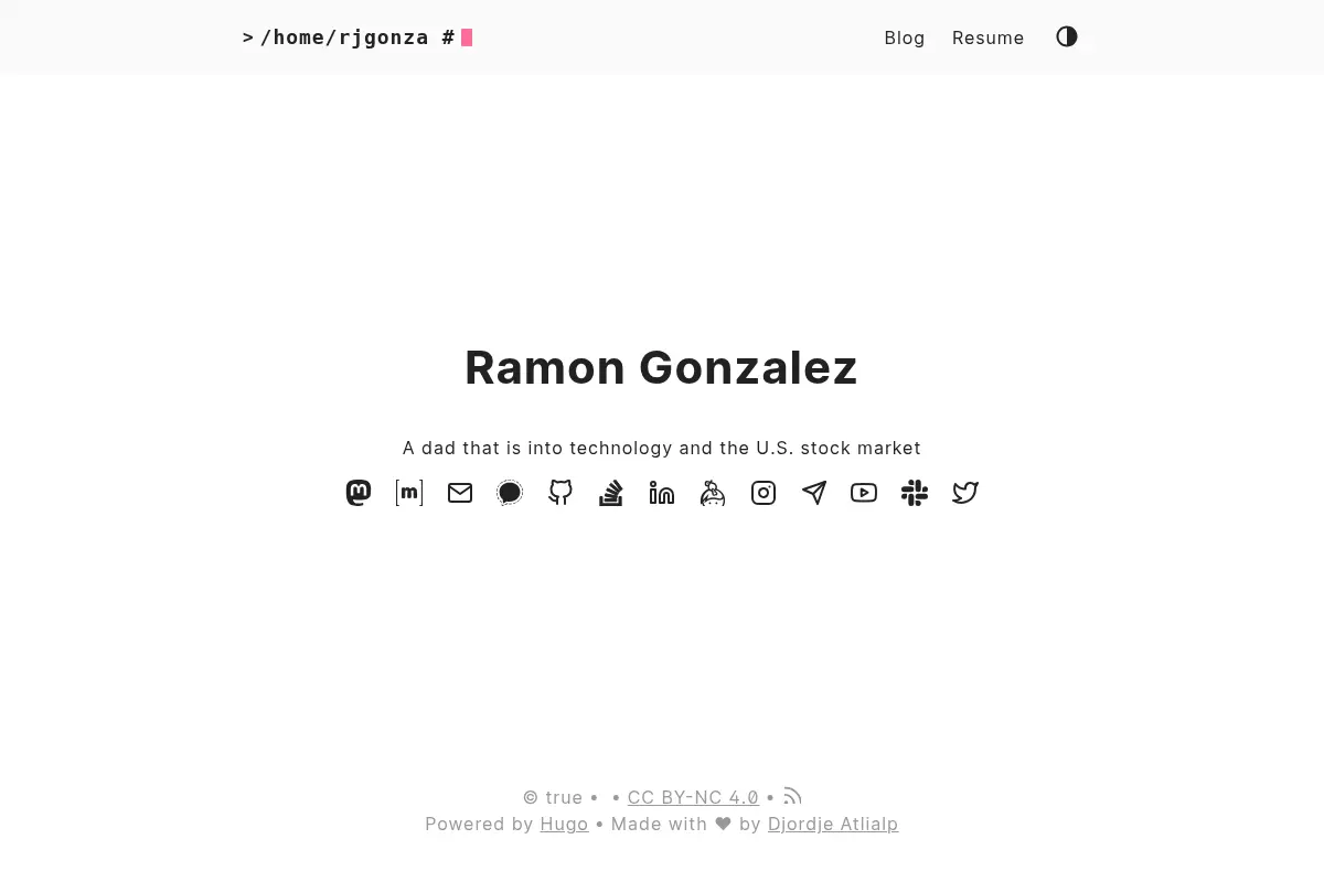 Ramon Gonzalez — Just My Blog