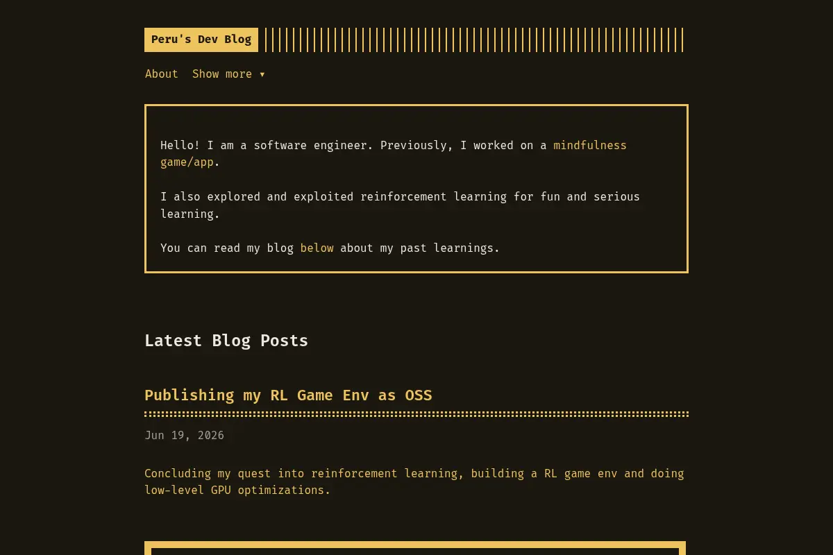 Peru's Dev Blog