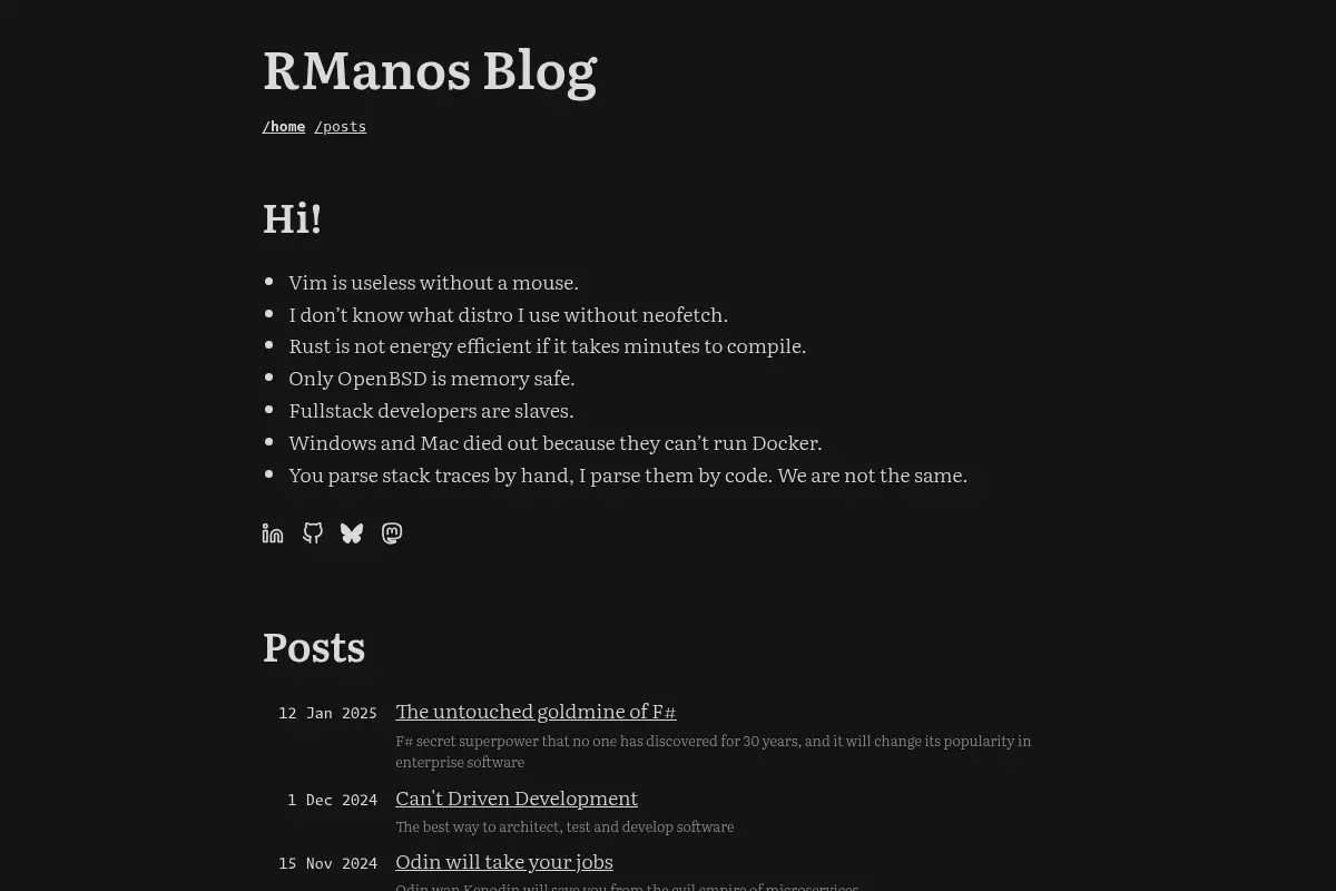 RManos Blog