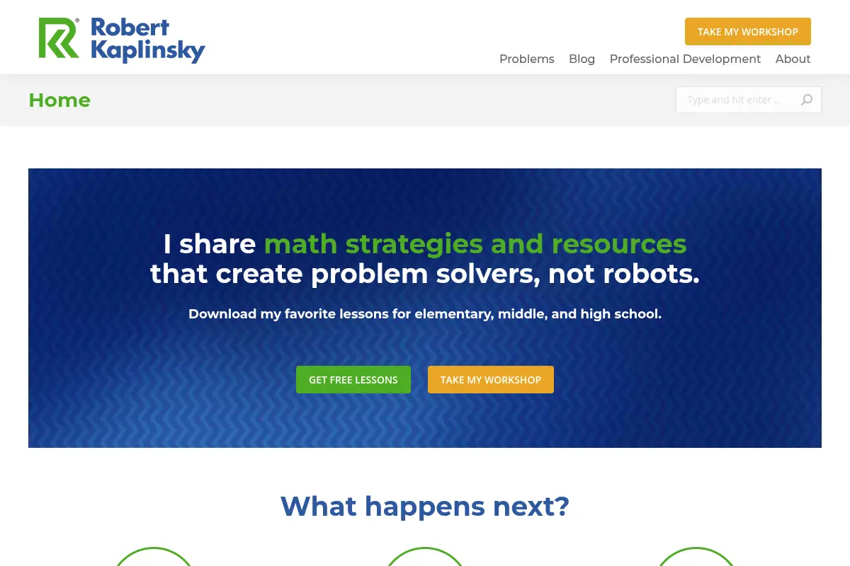 Math Professional Development For Teachers | Robert Kaplinsky