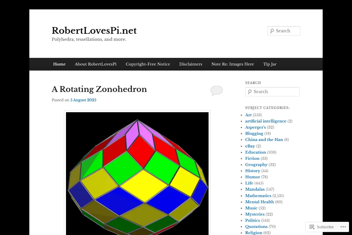RobertLovesPi.net