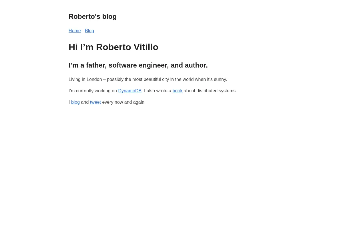 Roberto's blog