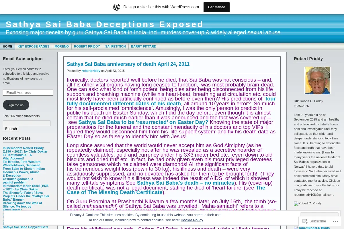 Sathya Sai Baba Deceptions Exposed