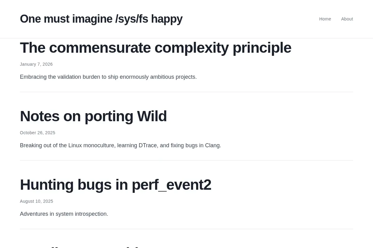 One must imagine /sys/fs happy