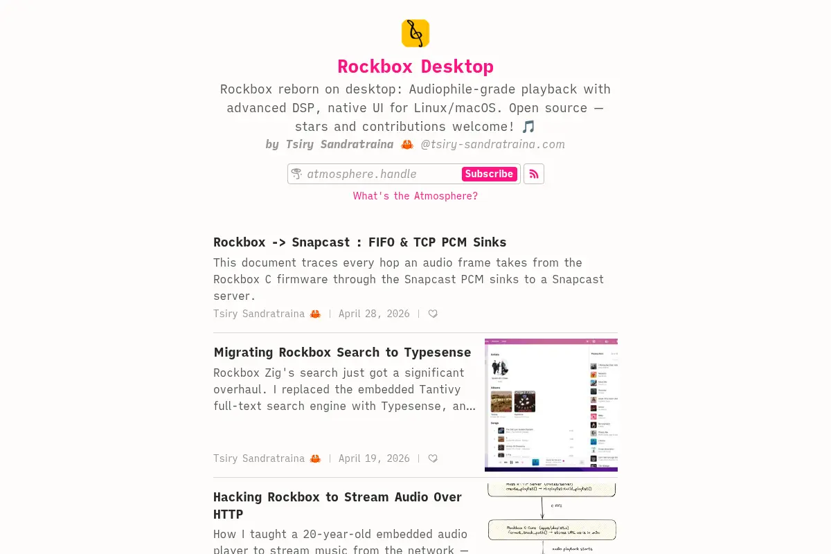 Rockbox Desktop