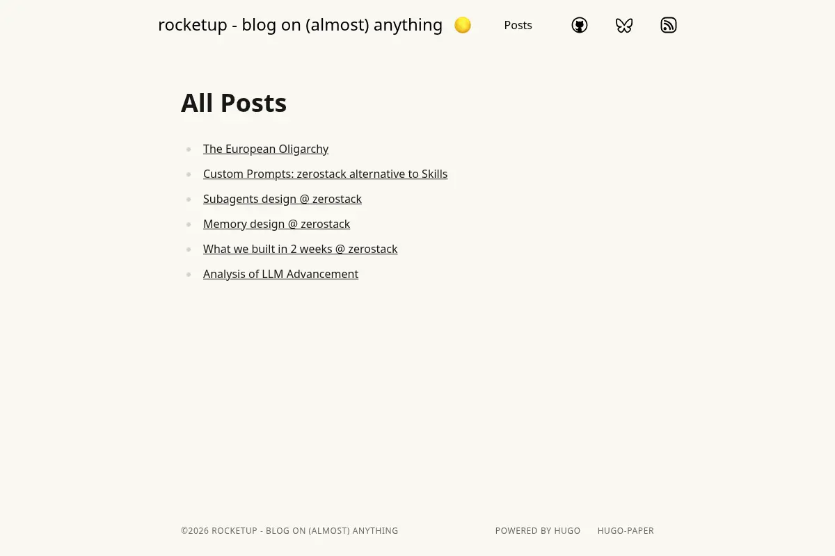 rocketup - blog on (almost) anything