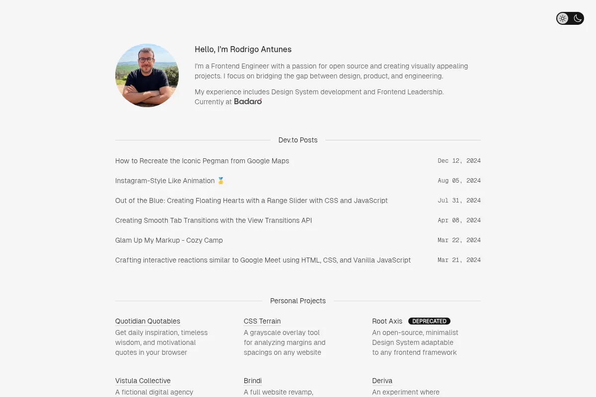 Rodrigo Antunes – Frontend Engineer