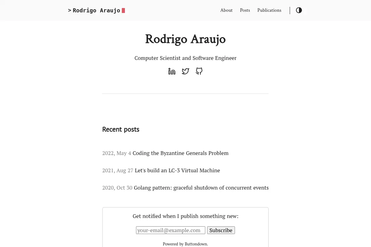 Rodrigo Araujo — Computer Scientist and Software Engineer