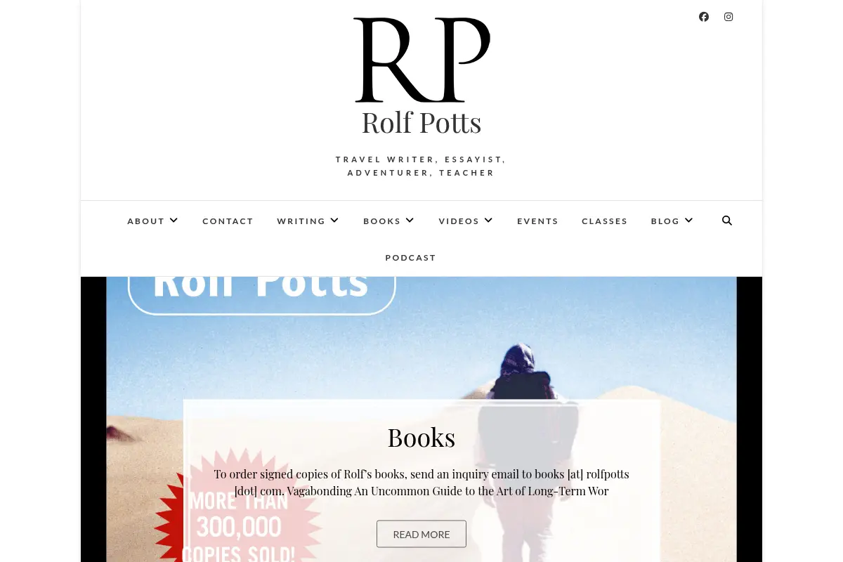 Rolf Potts – Travel Writer, Essayist, Adventurer, Teacher