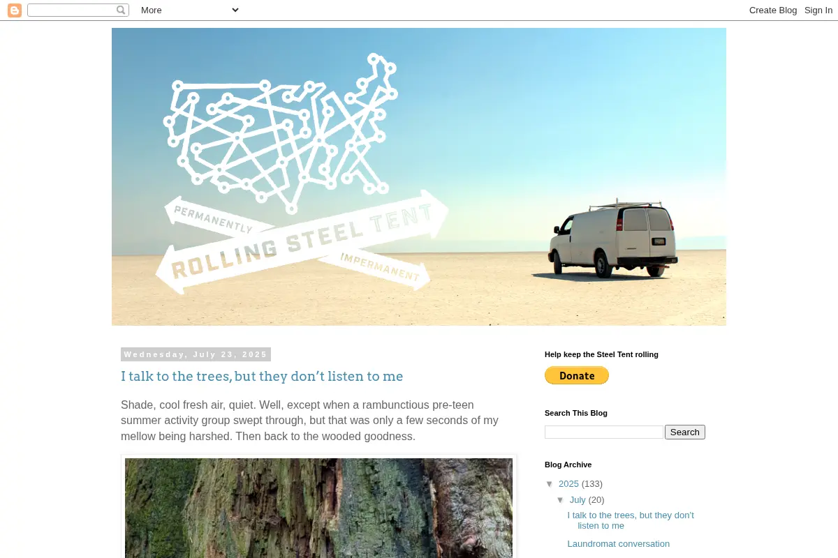 Rolling Steel Tent