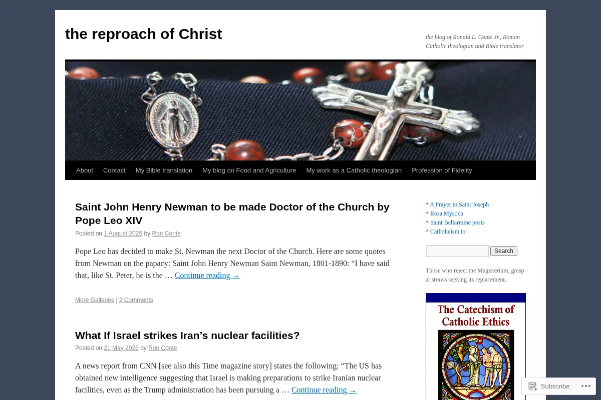 the reproach of Christ