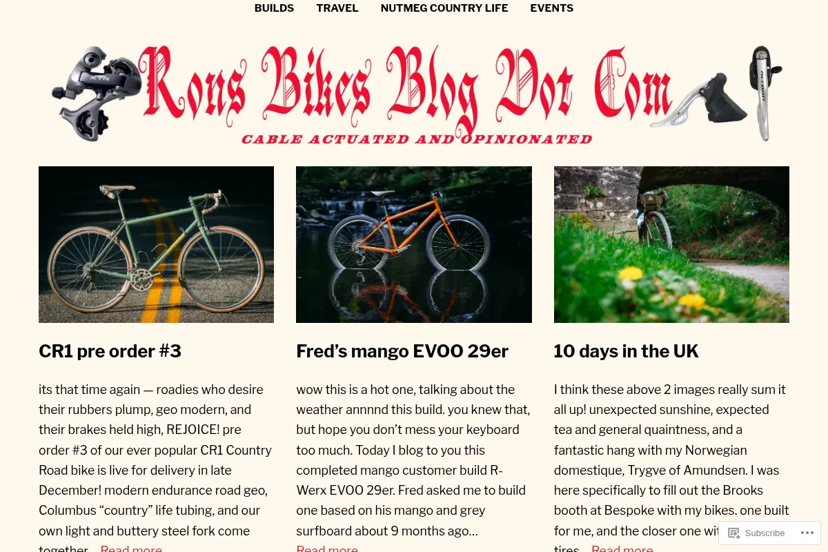rons bikes blog dot com – alt cyclists digest
