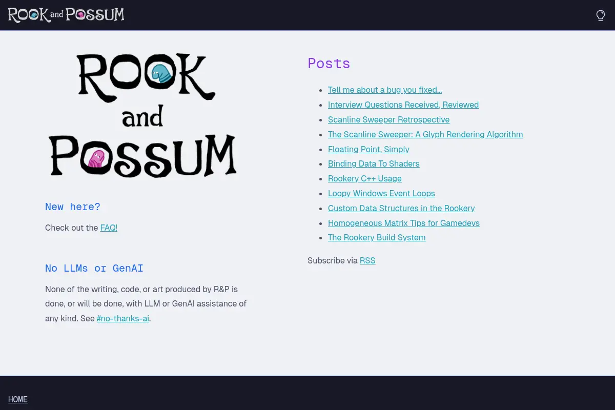 Rook & Possum