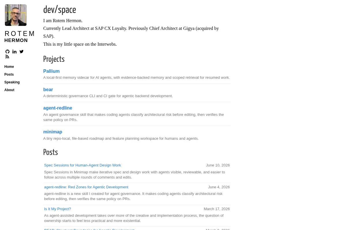 Rotem Hermon's dev/space