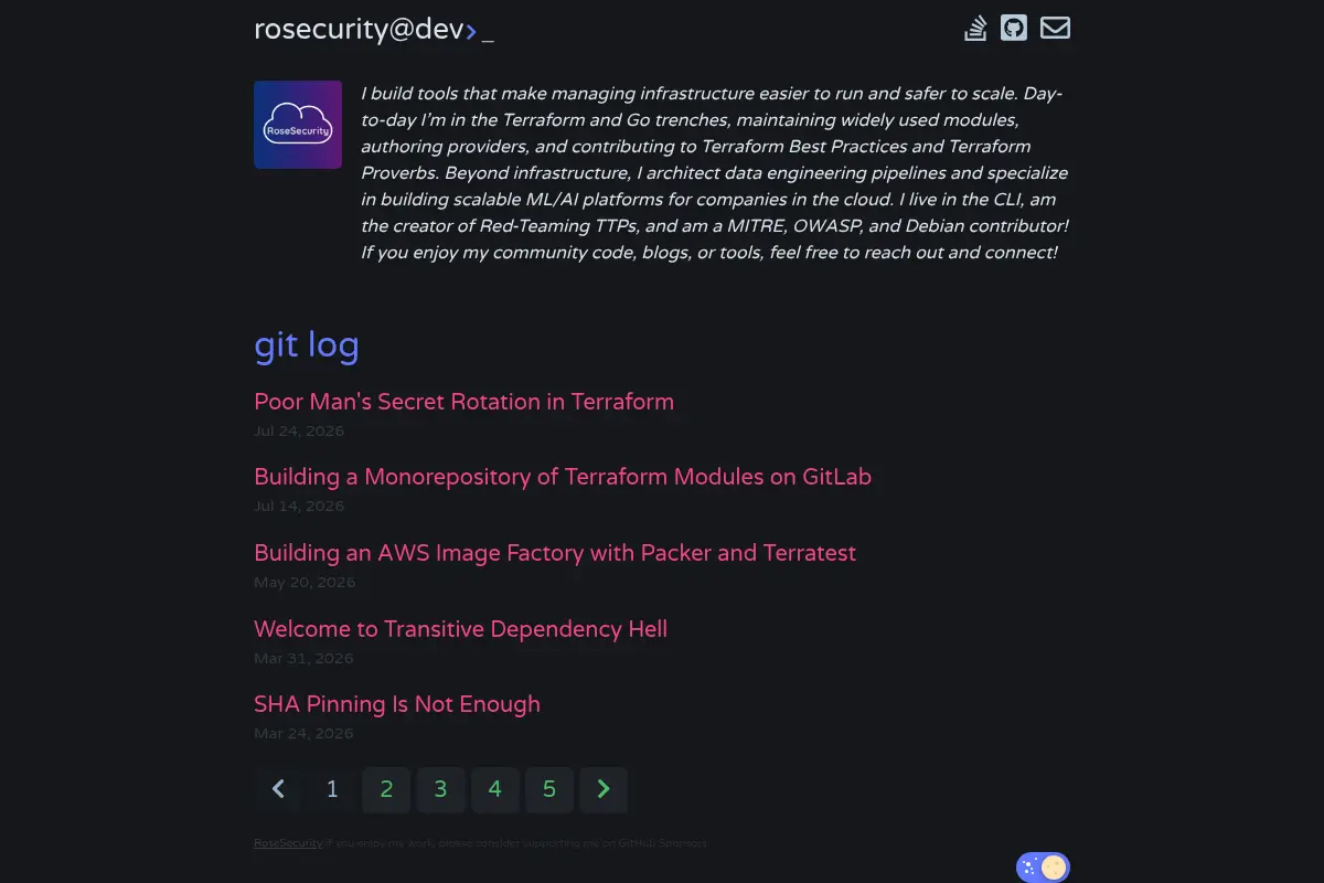 rosecurity@dev