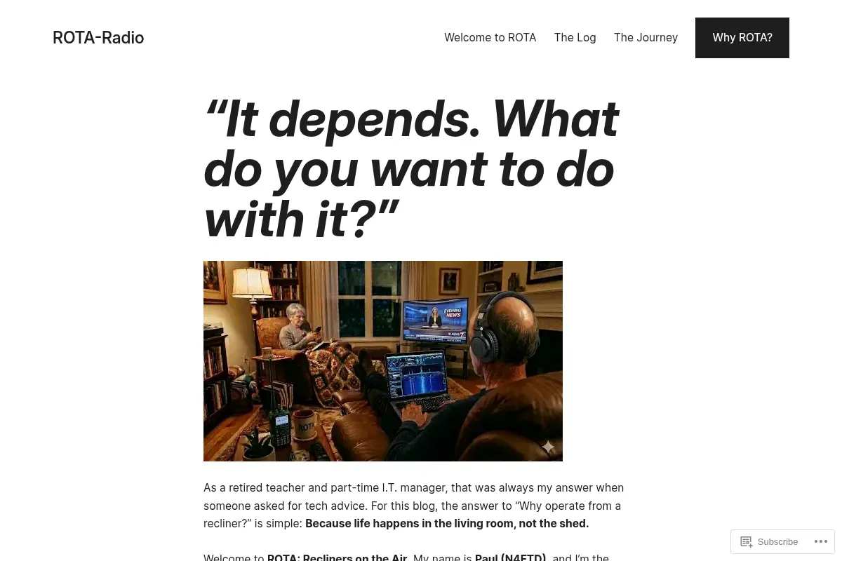 ROTA-Radio – Recliners on the Air