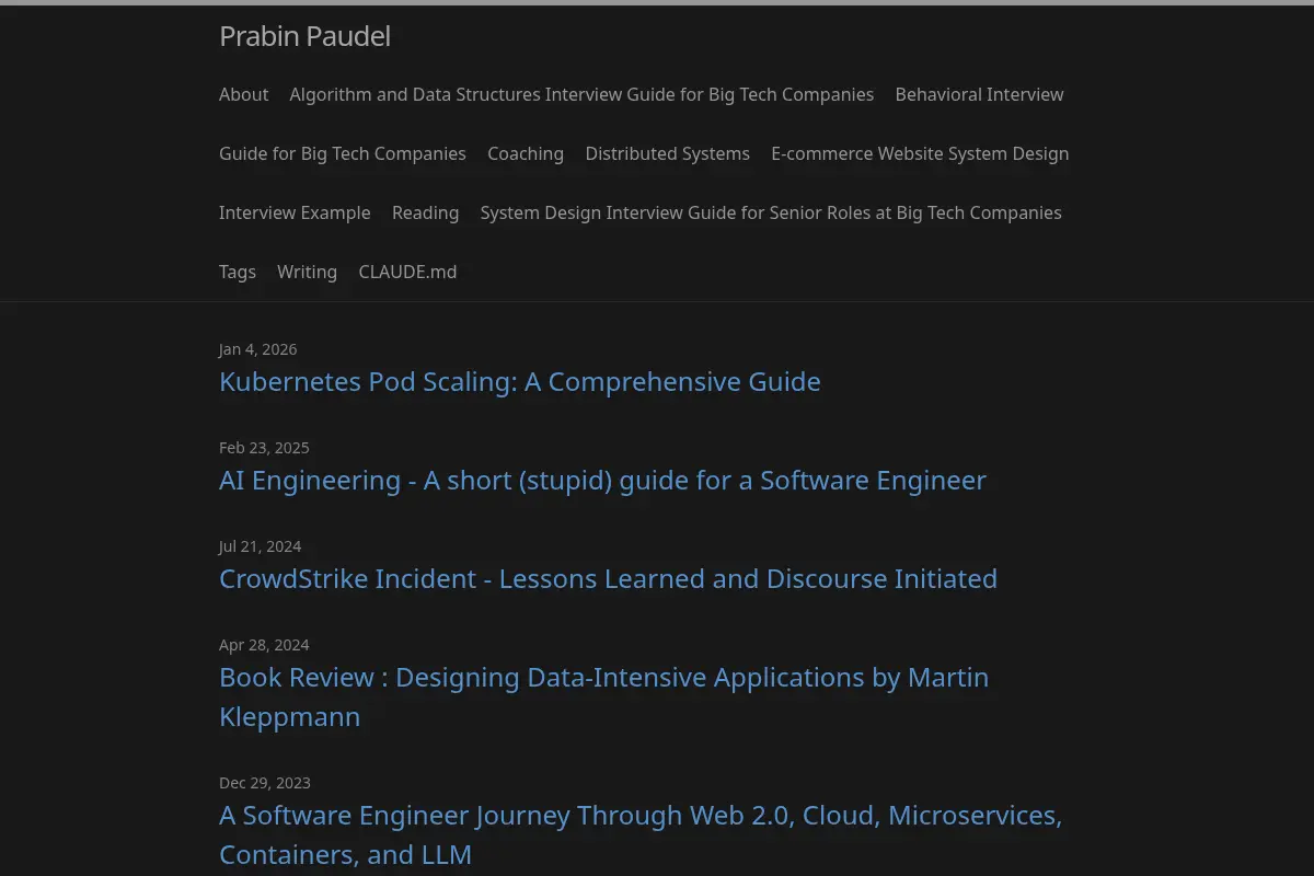 Prabin Paudel | Staff Engineer