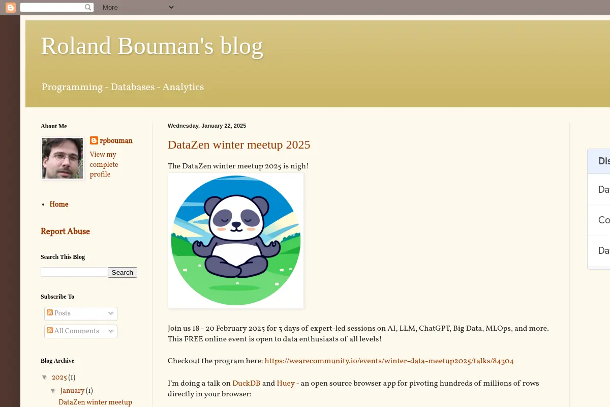 Roland Bouman's blog