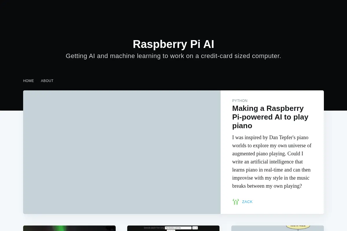 RPiai - AI on a Credit Card-Sized Computer