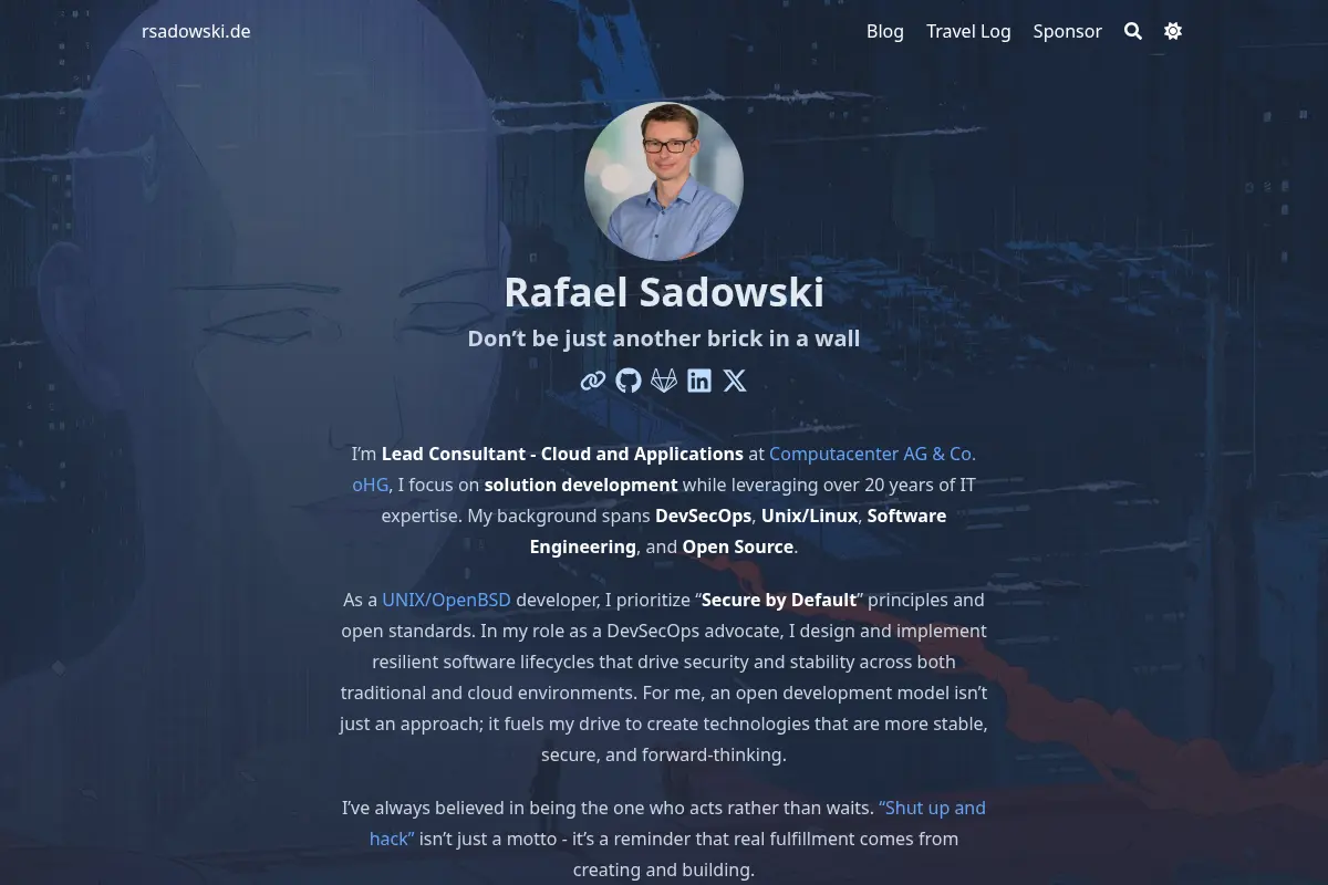 Rafael Sadowski's Blog
