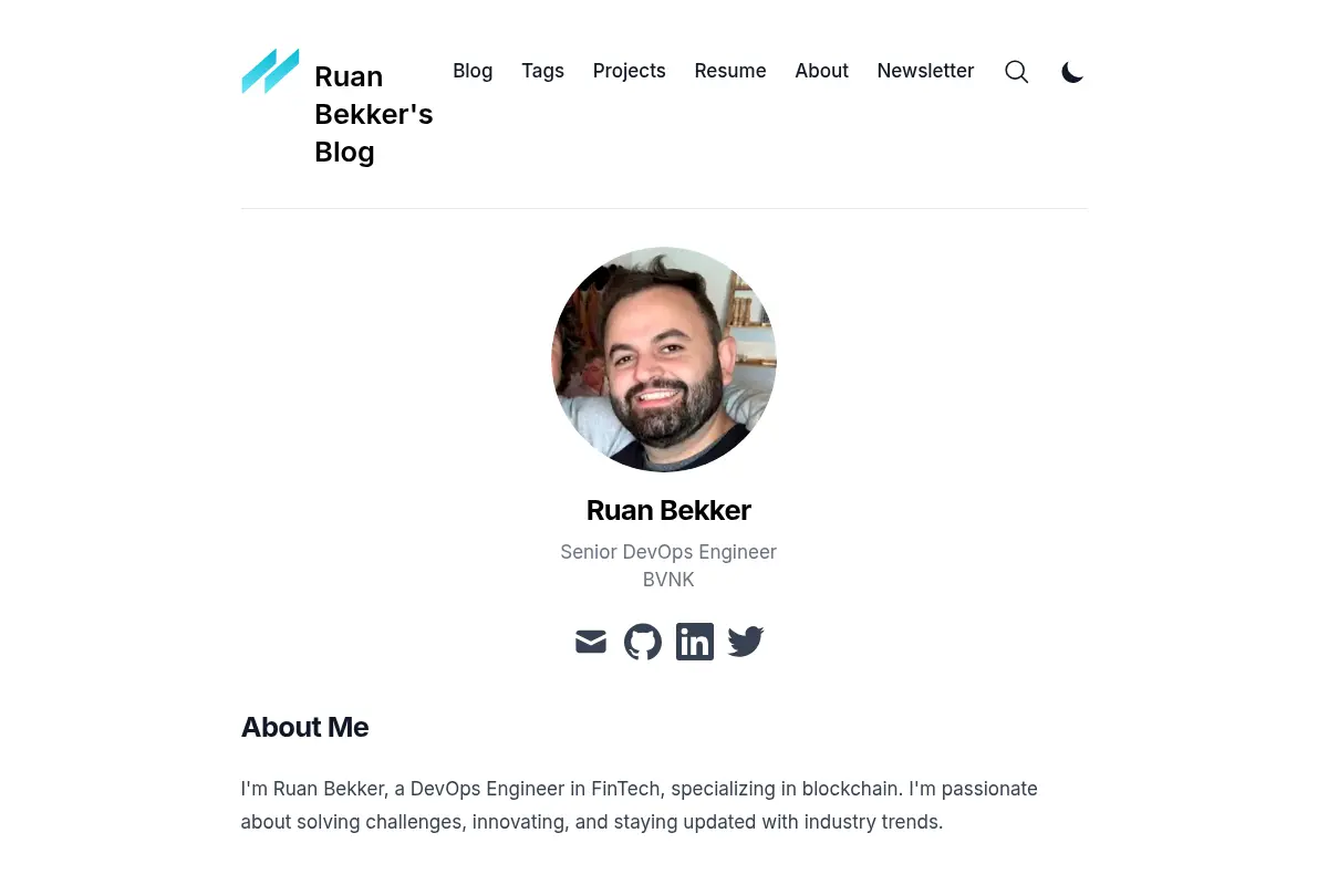 Ruan Bekker's Blog