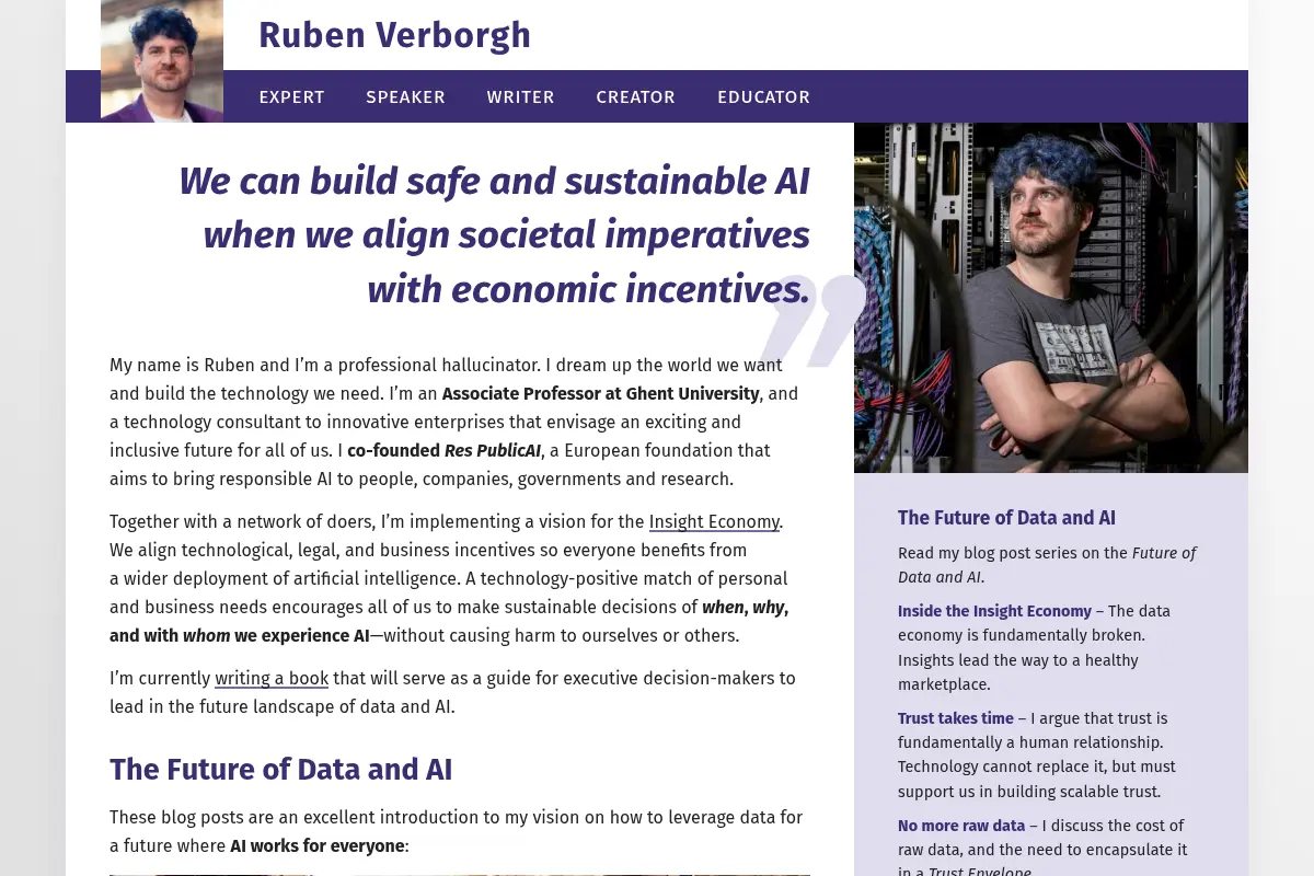 Ruben Verborgh – Professor of Decentralized Web Technology