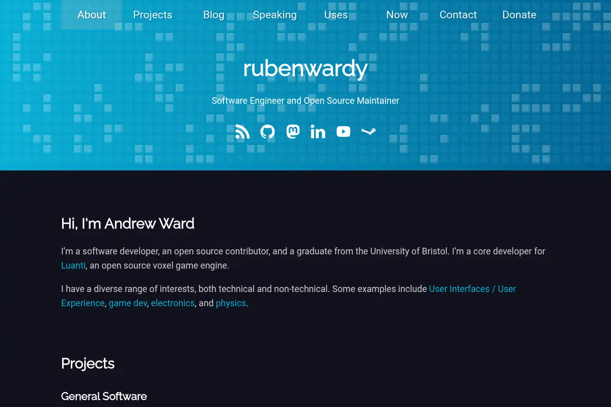 rubenwardy | Software Engineer and Open Source Maintainer