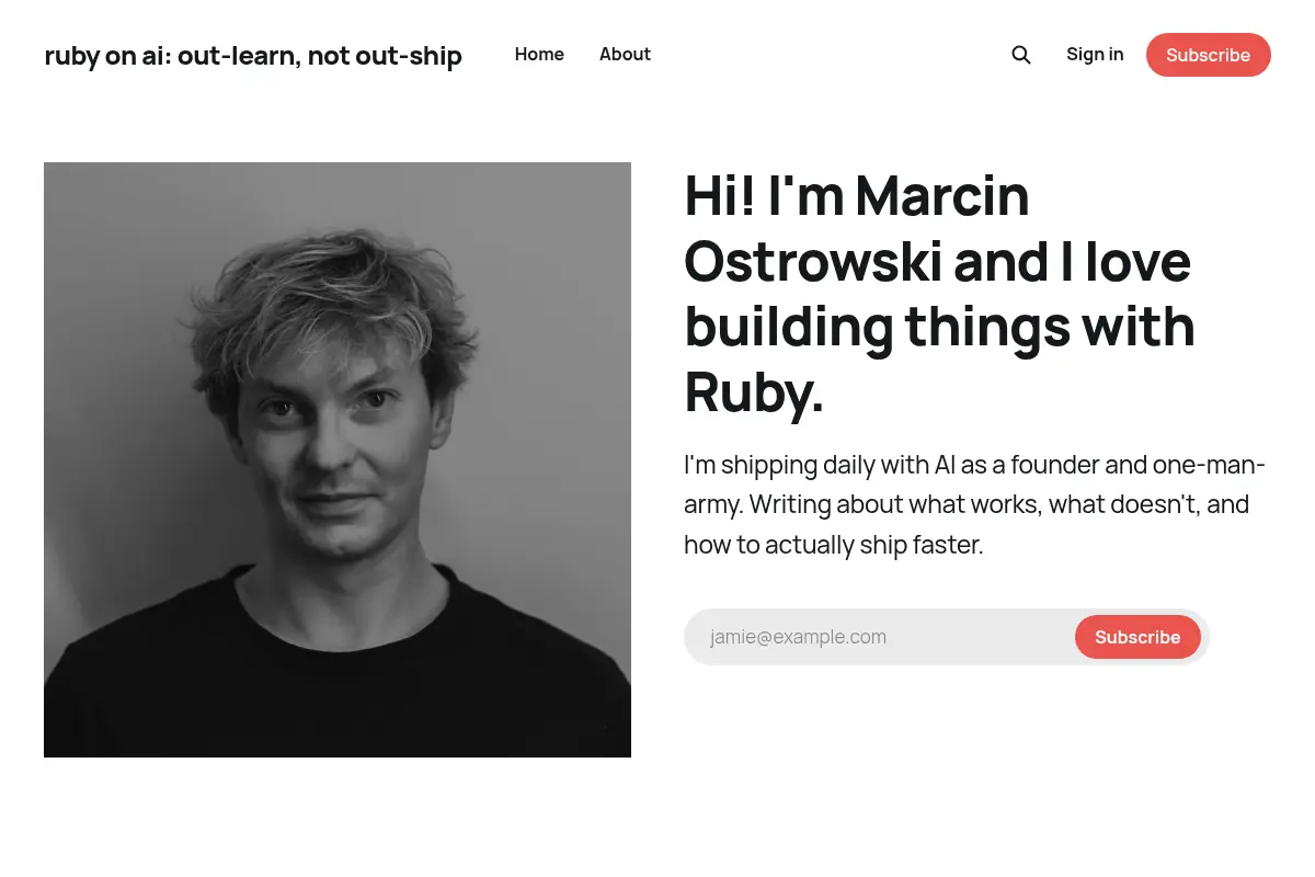 ruby on ai: out-learn, not out-ship