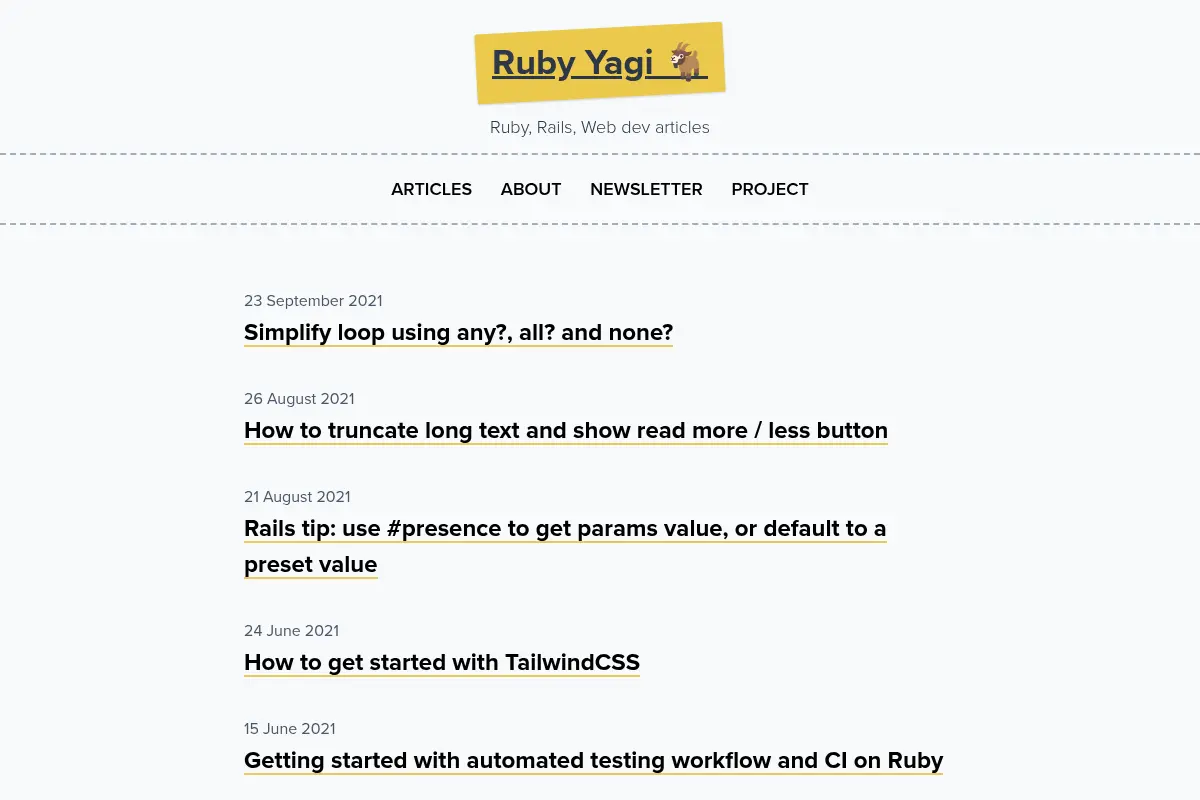 Ruby Yagi