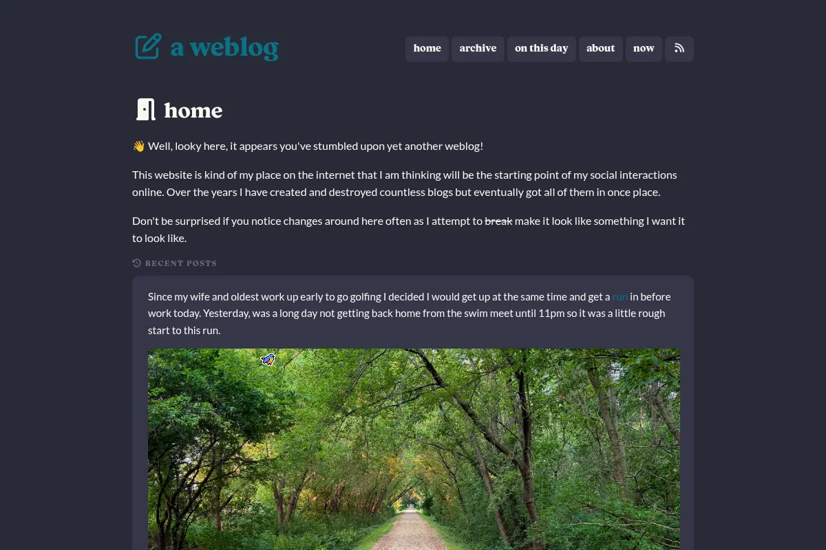 a weblog