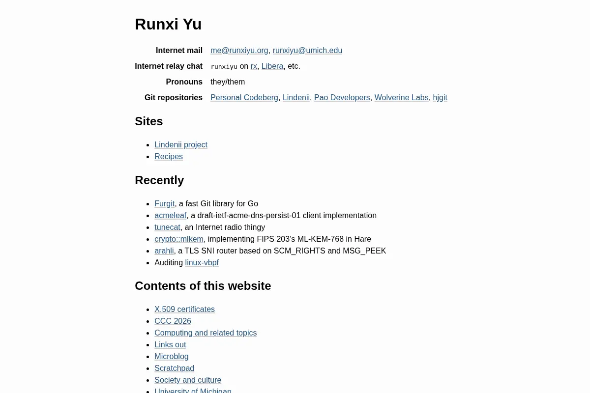 Runxi Yu