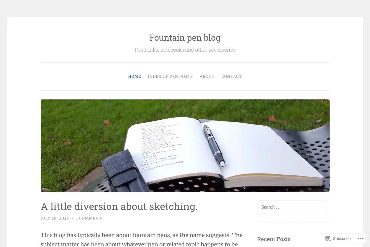 Fountain pen blog