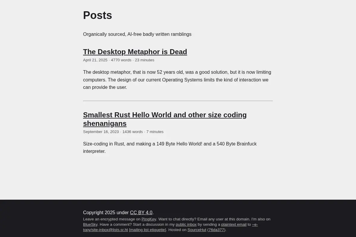 Filip's incoherent ramblings in blog form