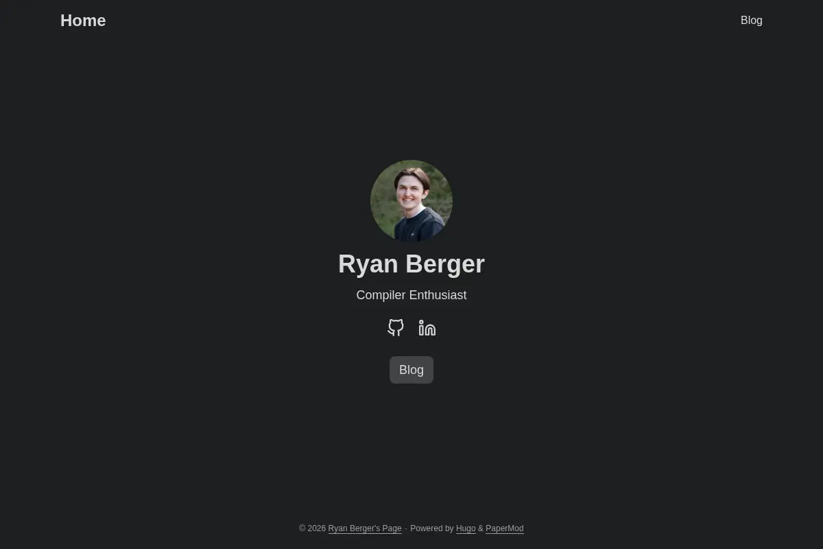 Ryan Berger's Page
