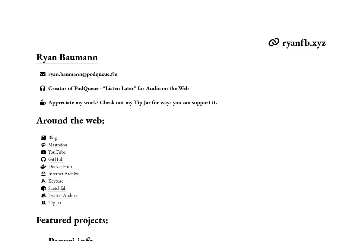 Ryan Baumann - ryanfb.xyz