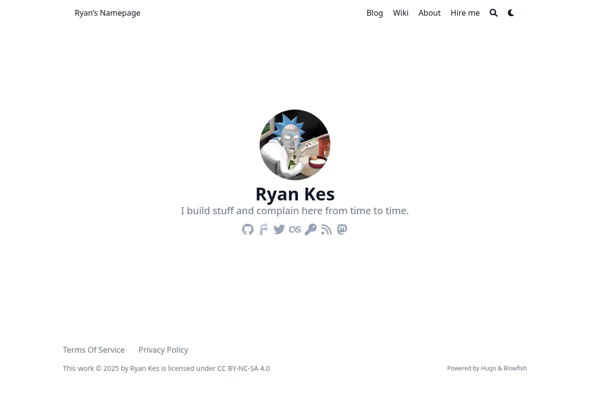 Ryan's Namepage