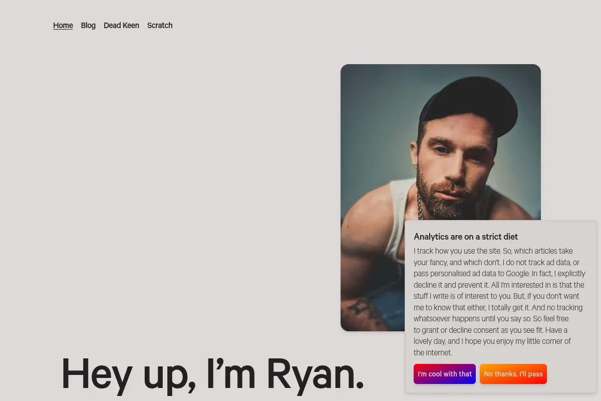 Hey up, I’m Ryan
