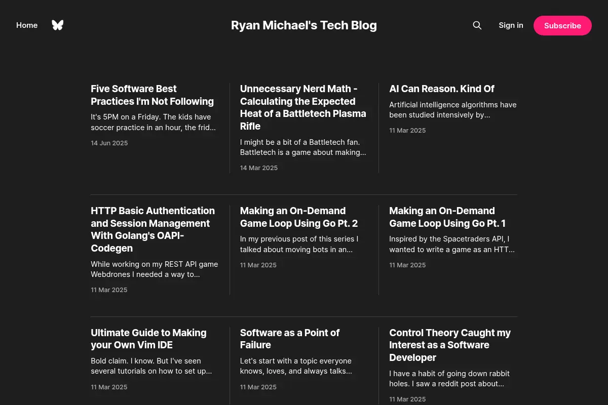 Ryan Michael's Tech Blog