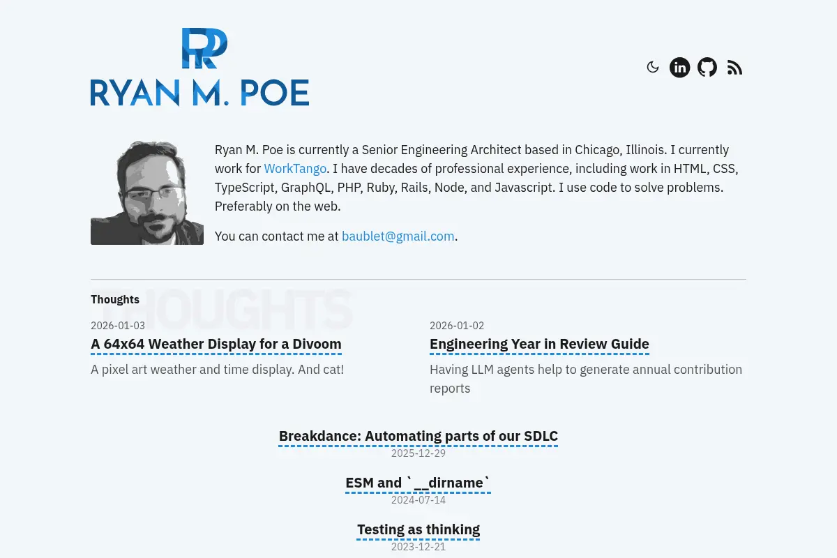 Ryan M. Poe | Senior Engineering Architect