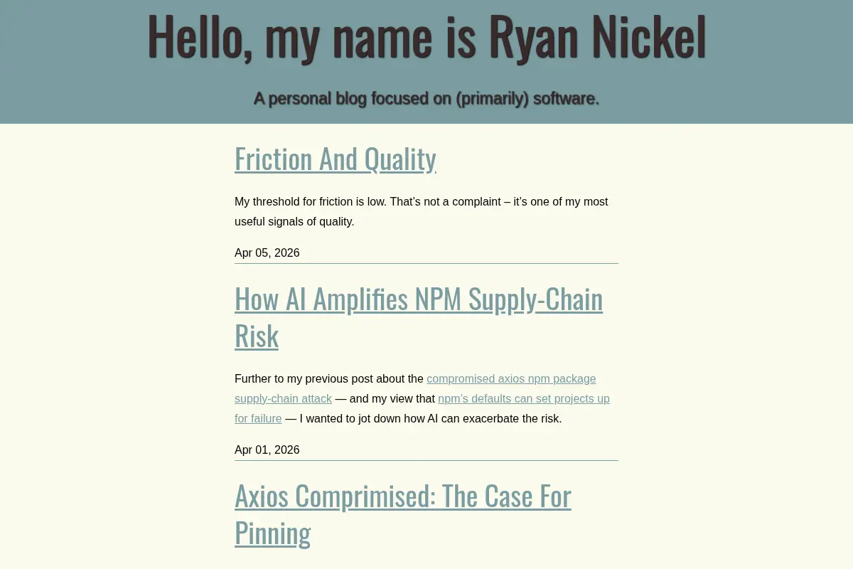 RyanNickel.com