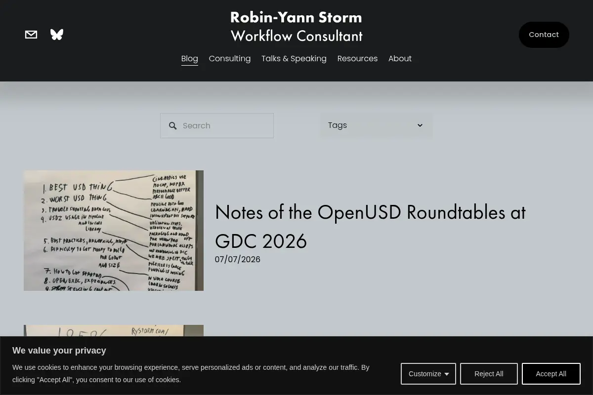 Robin-Yann Storm, Workflow Consultant