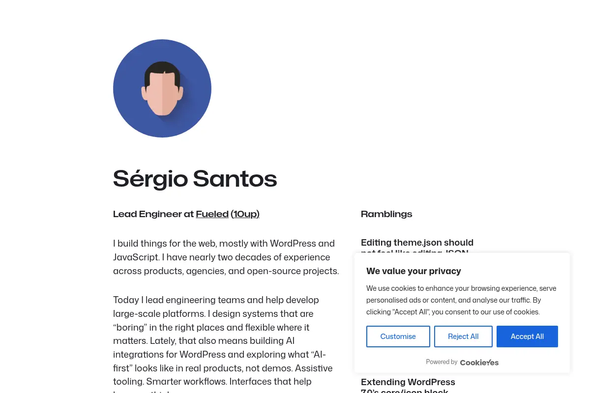 Sérgio Santos - Software Engineer