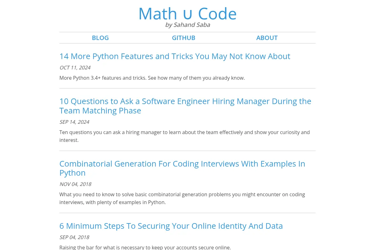 Math ∪ Code by Sahand Saba